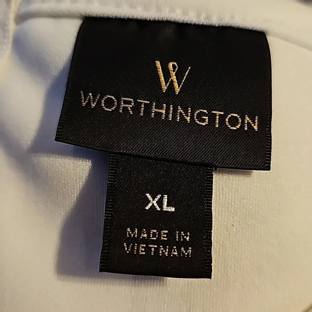 Worthington White Peplum Top - Picture 4 of 6